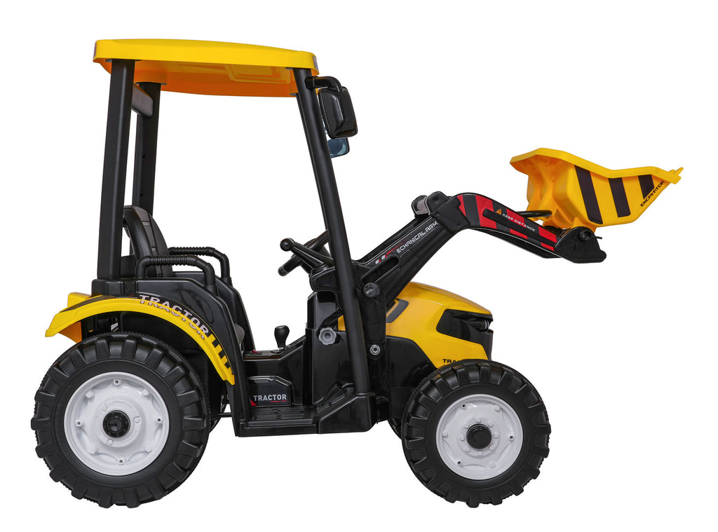 MEGA D68 Tractor Vehicle With Trailer Yellow