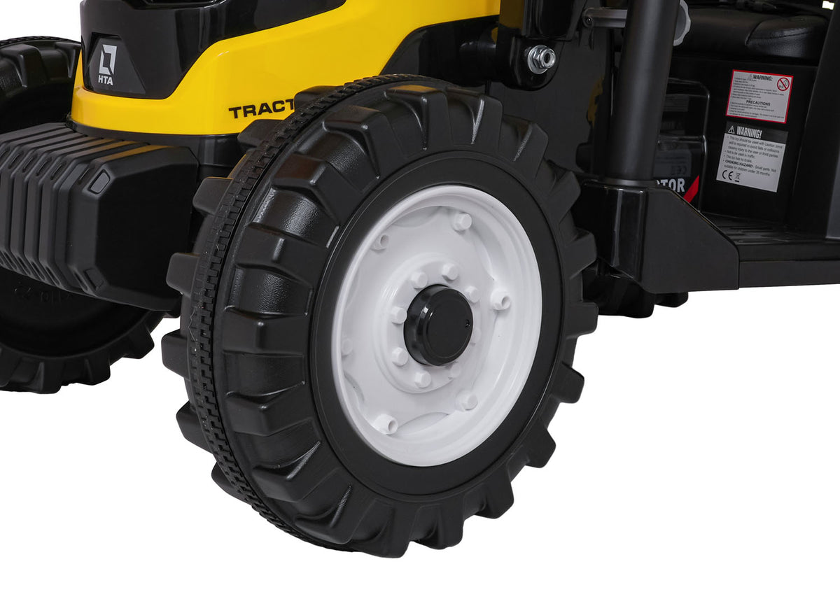 MEGA D68 Tractor Vehicle With Trailer Yellow