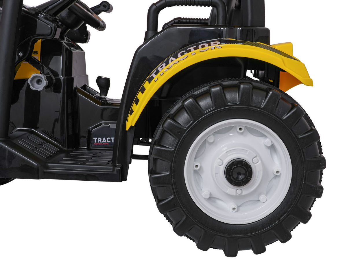 MEGA D68 Tractor Vehicle With Trailer Yellow