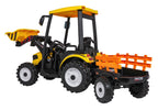 MEGA D68 Tractor Vehicle With Trailer Yellow