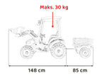 MEGA D68 Tractor Vehicle With Trailer Yellow