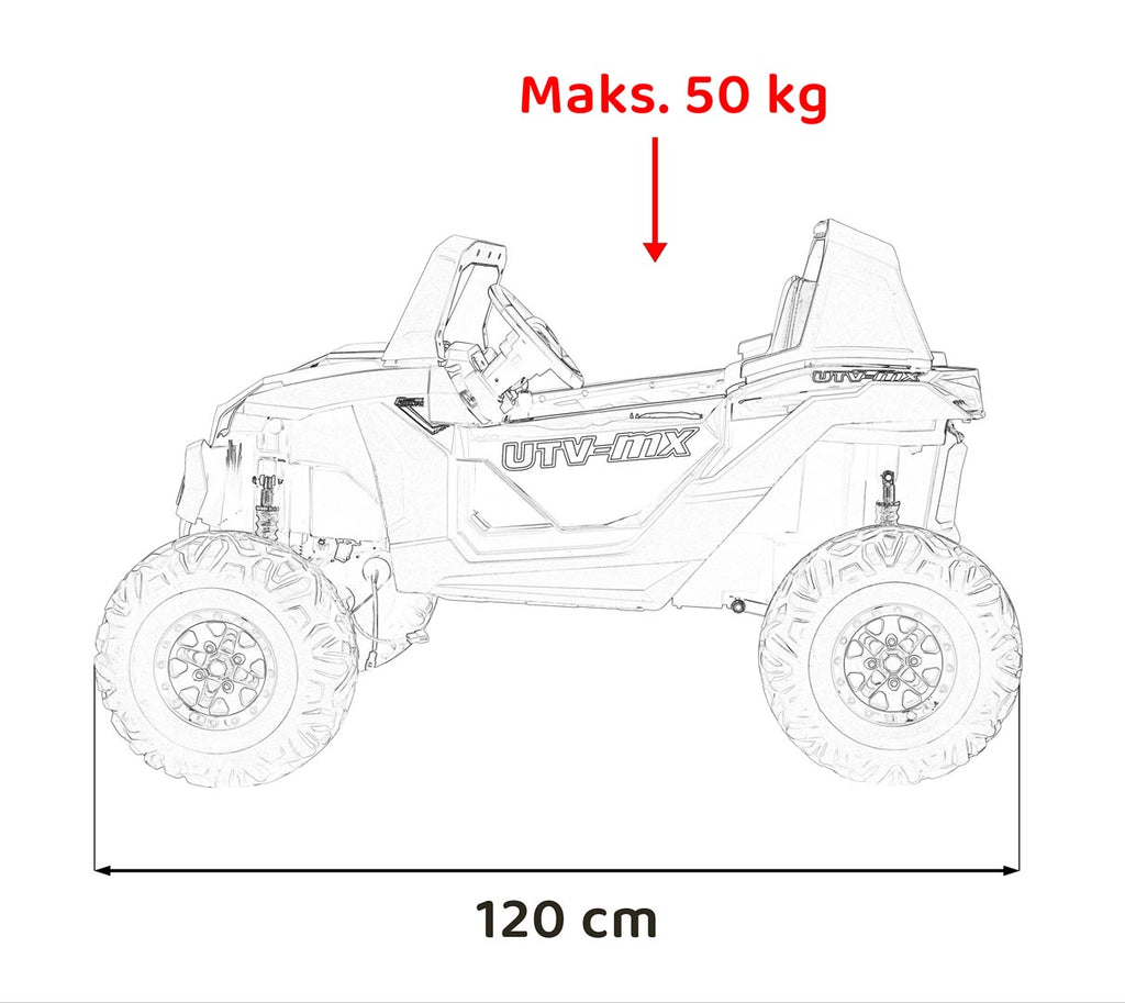 Elektrická buggy UTV-MX 2000N ružová