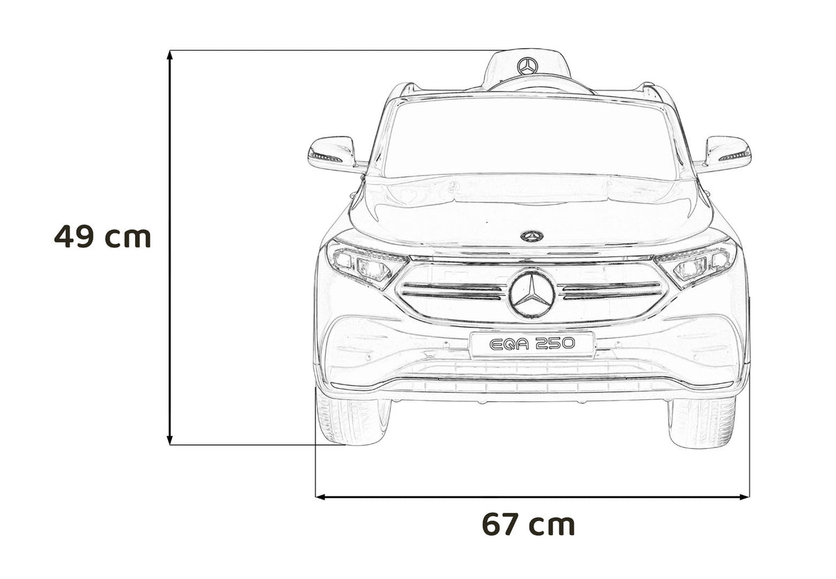 Vehicle Mercedes Benz EQA 250 Red