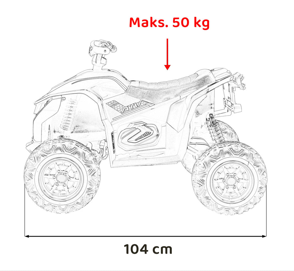 Elektrická štvorkolka Fast Wheel modrá