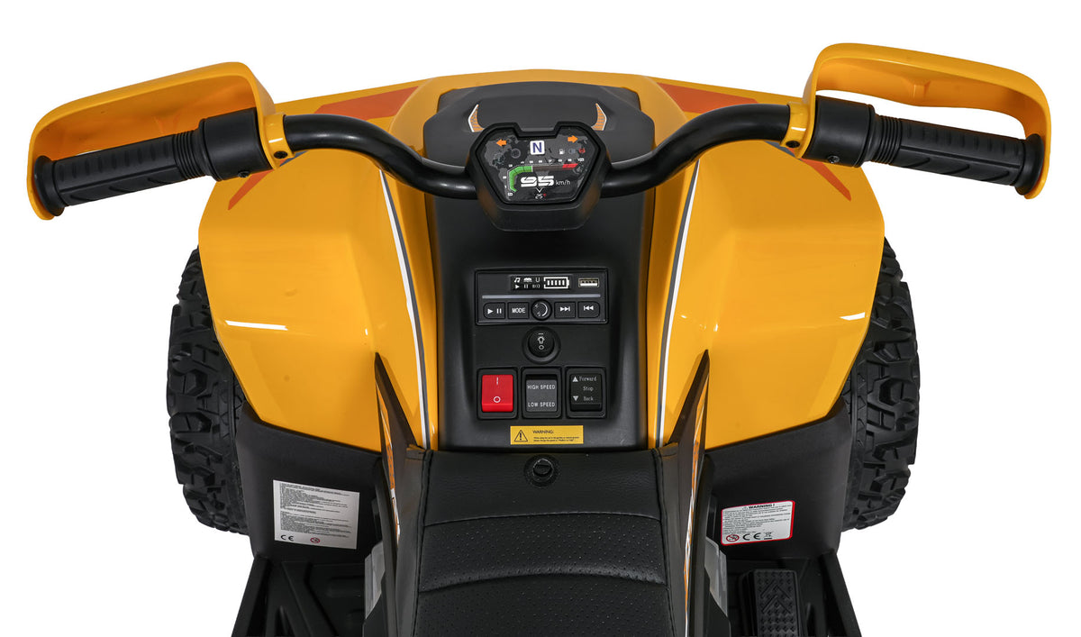 Quad Fast Wheel Vehicle Yellow
