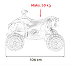 Elektrická štvorkolka Fast Wheel biela