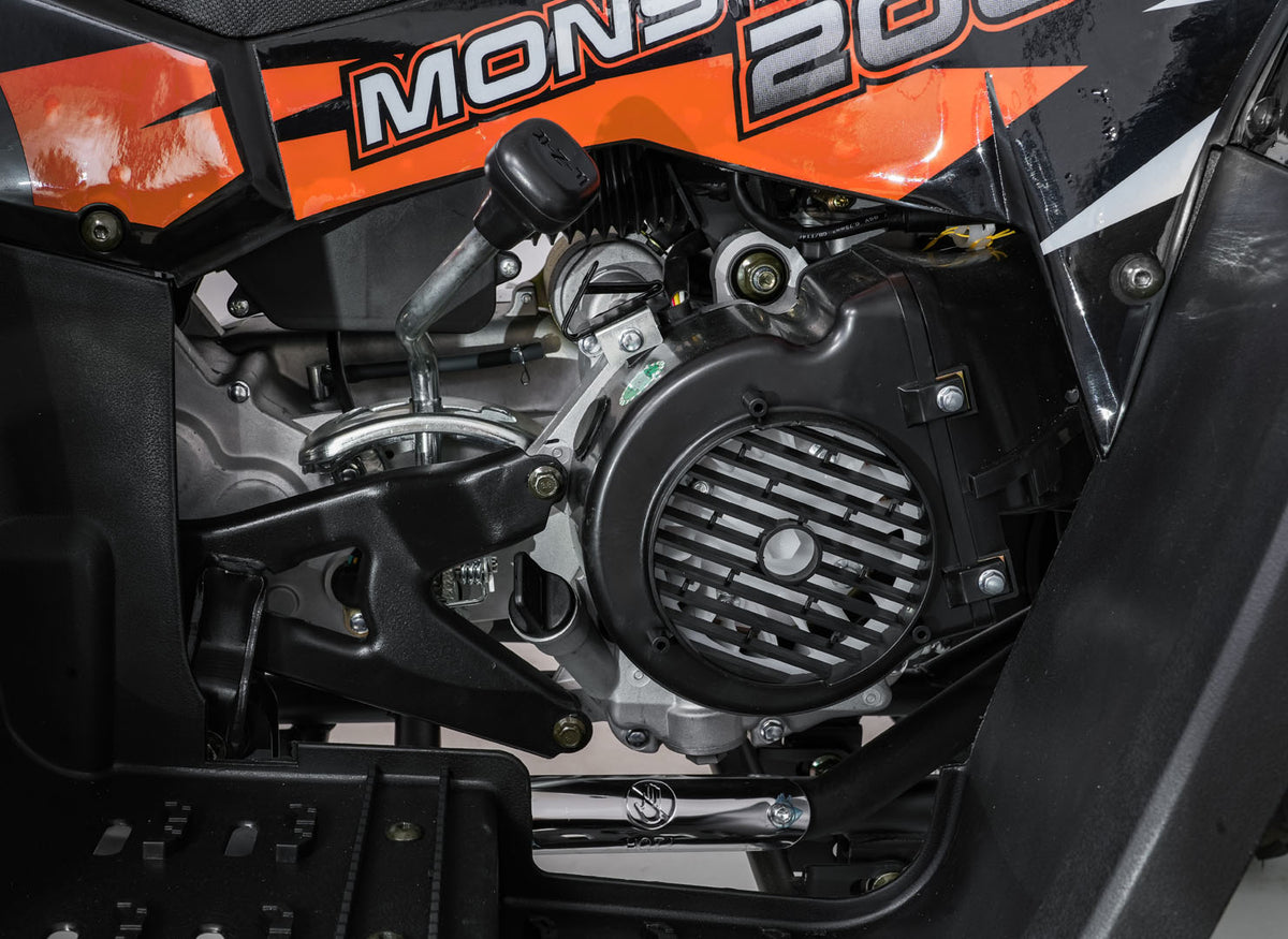 200CC MONSTER Orange Quad Bike