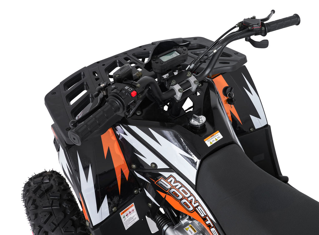200CC MONSTER Orange Quad Bike