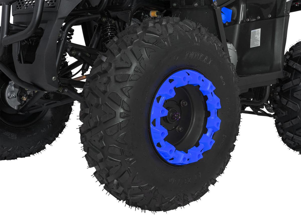 200CC MONSTER Blue Petrol Quad Bike