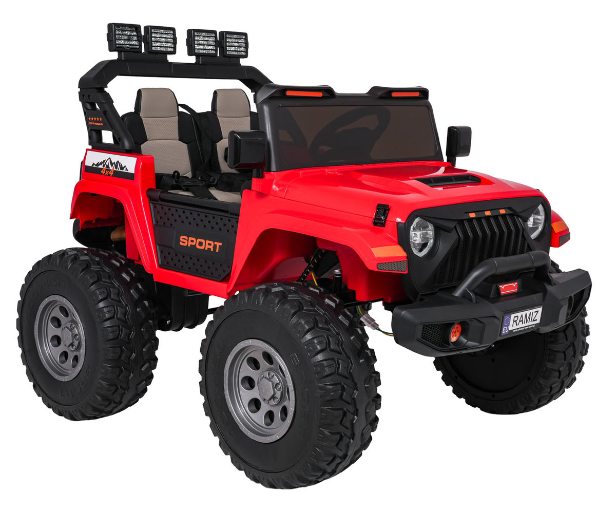 Elektrické autíčko Extreme Sport 4x4 Variable Size červená