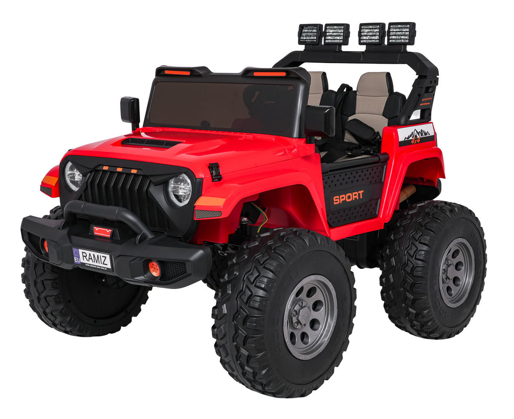 Elektrické autíčko Extreme Sport 4x4 Variable Size červená
