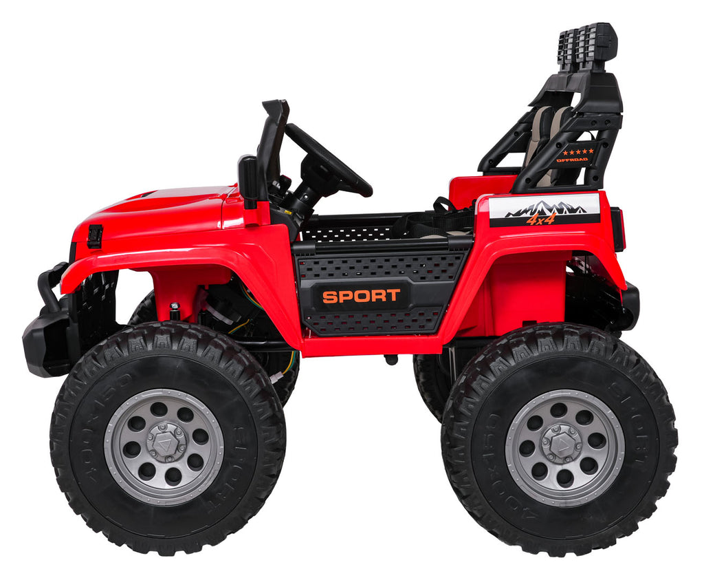 Elektrické autíčko Extreme Sport 4x4 Variable Size červená