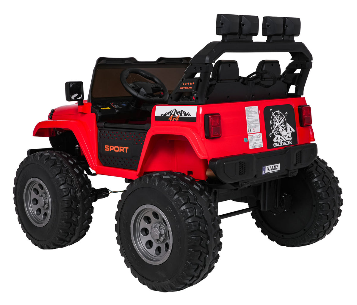 Extreme Sport 4x4 Vehicle Variable Size Red