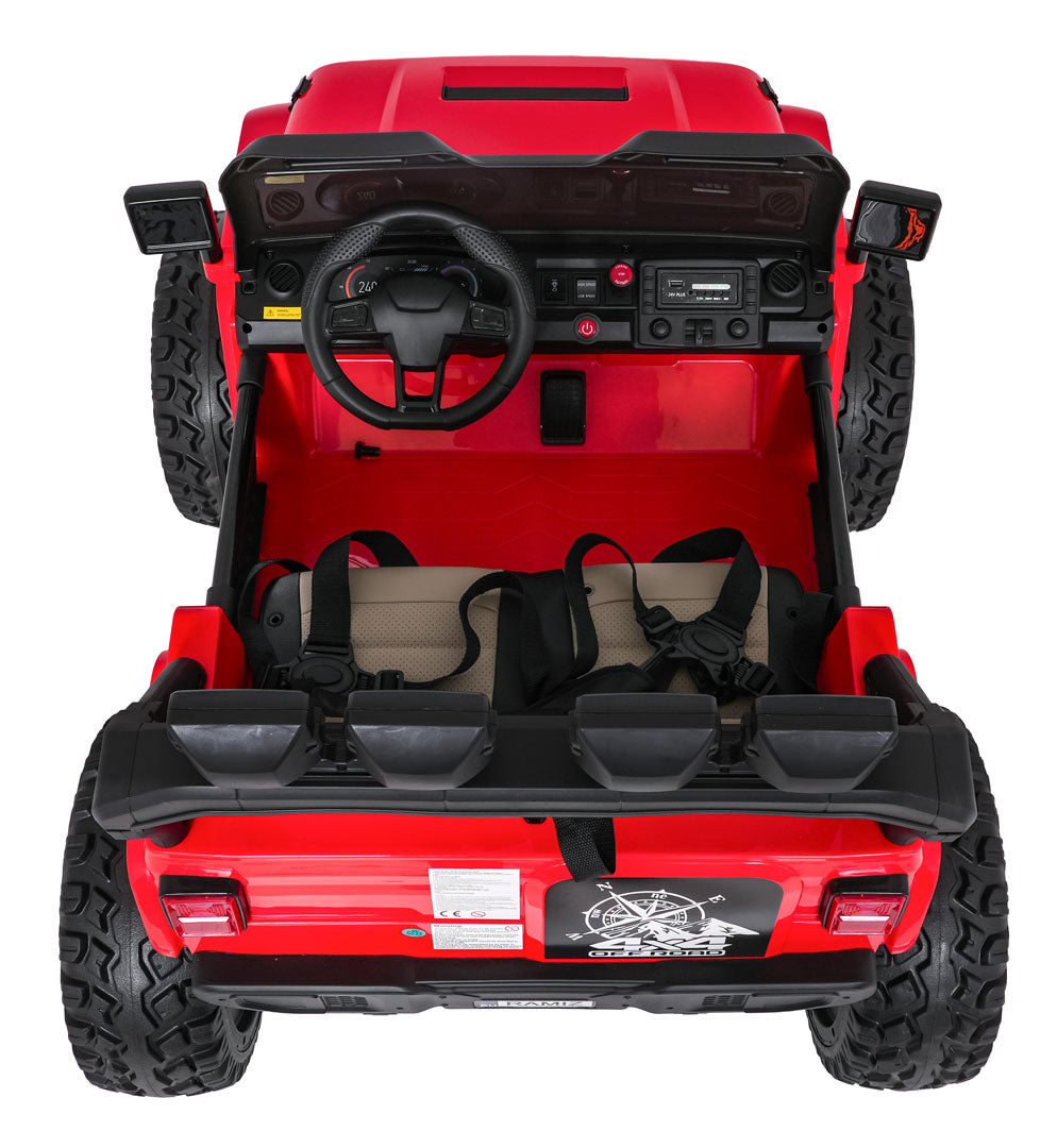 Elektrické autíčko Extreme Sport 4x4 Variable Size červená