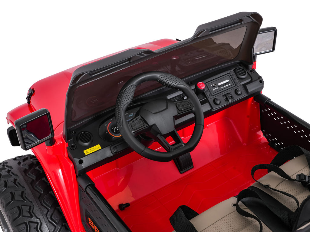 Elektrické autíčko Extreme Sport 4x4 Variable Size červená