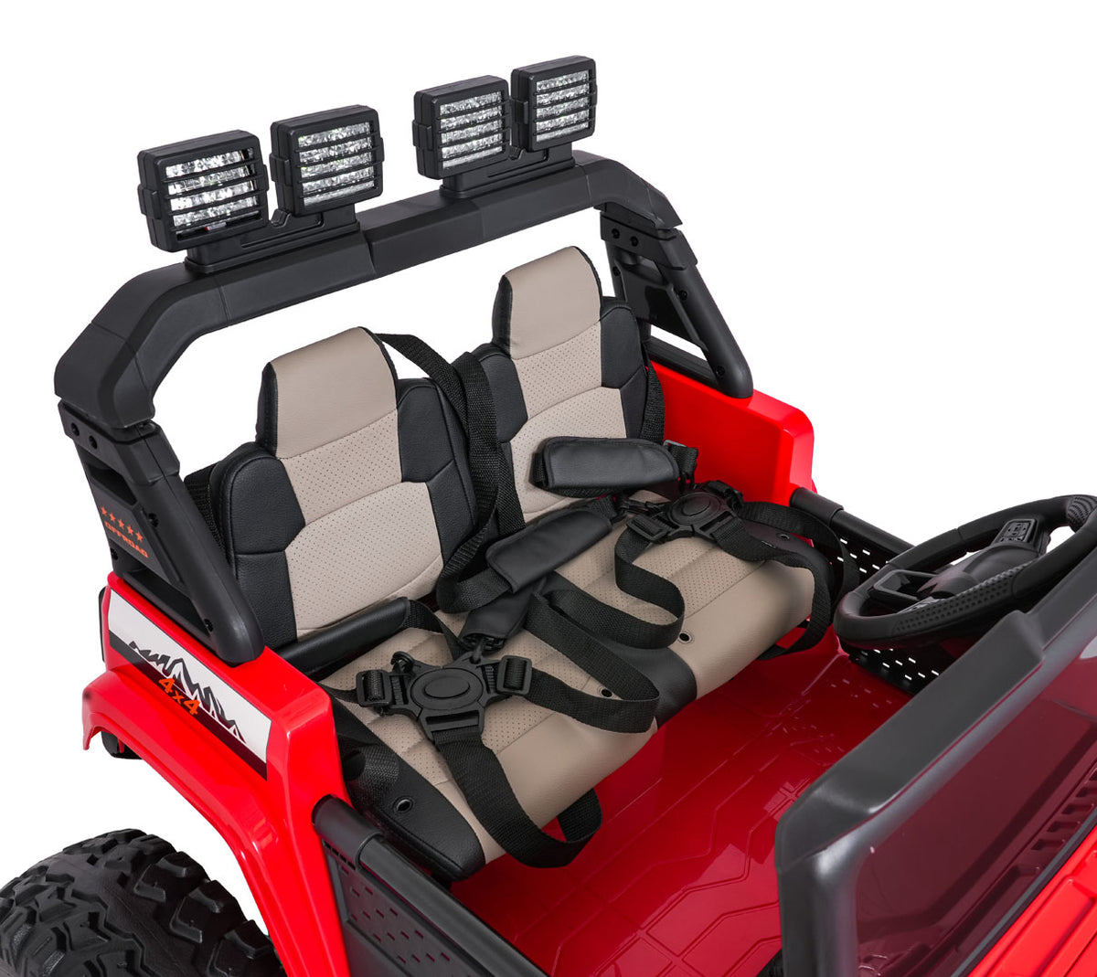 Elektrické autíčko Extreme Sport 4x4 Variable Size červená