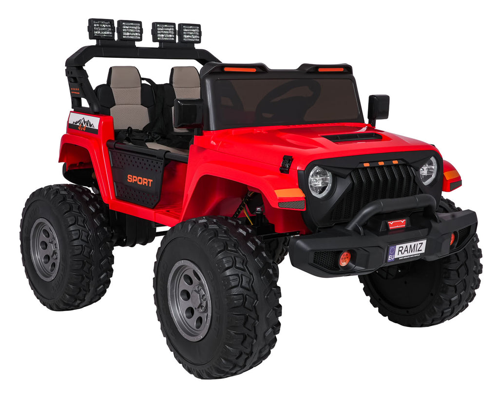 Elektrické autíčko Extreme Sport 4x4 Variable Size červená
