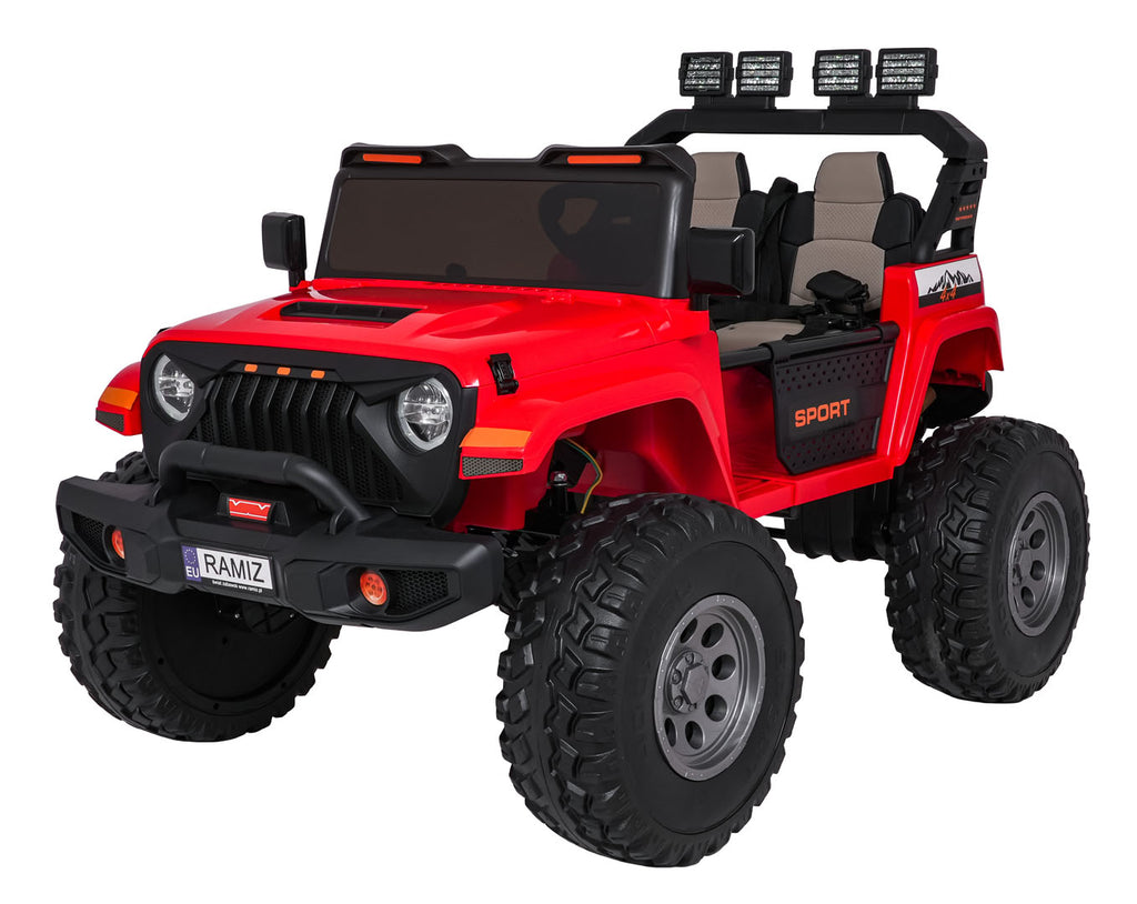 Elektrické autíčko Extreme Sport 4x4 Variable Size červená