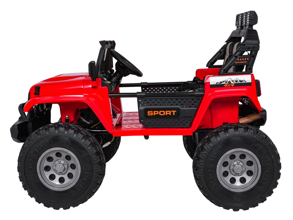 Elektrické autíčko Extreme Sport 4x4 Variable Size červená
