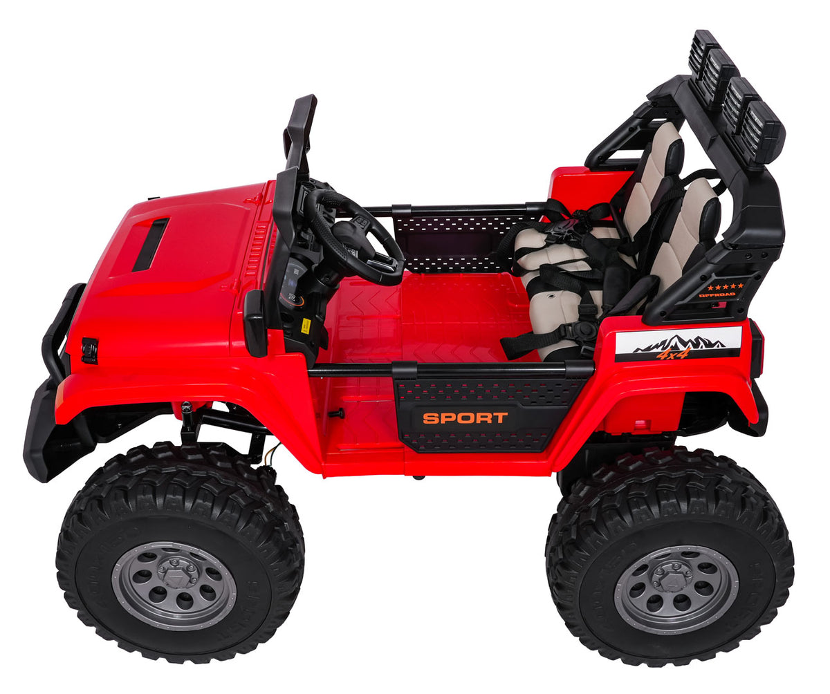 Elektrické autíčko Extreme Sport 4x4 Variable Size červená