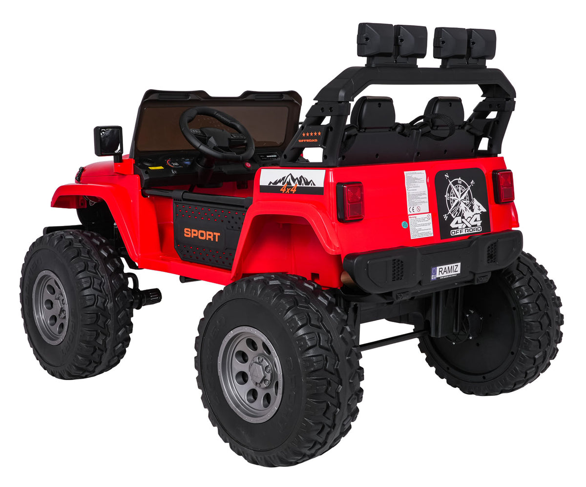 Elektrické autíčko Extreme Sport 4x4 Variable Size červená