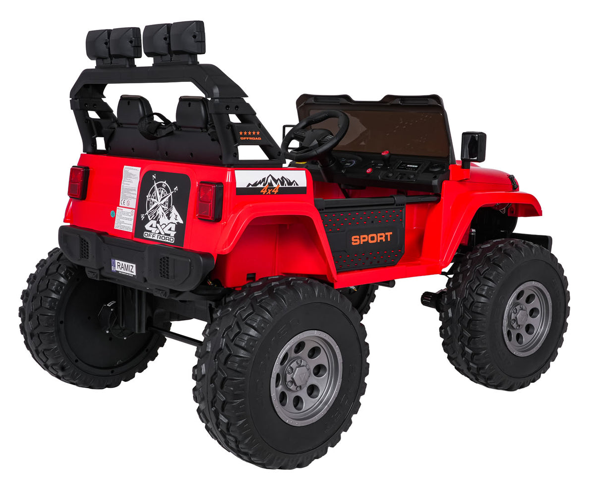 Elektrické autíčko Extreme Sport 4x4 Variable Size červená