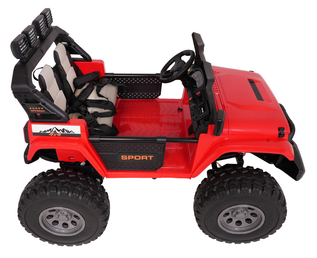 Elektrické autíčko Extreme Sport 4x4 Variable Size červená