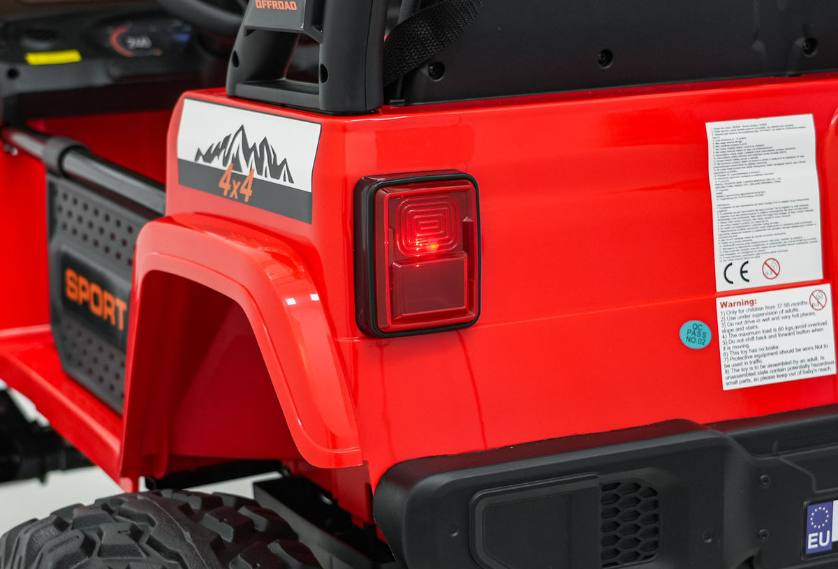 Elektrické autíčko Extreme Sport 4x4 Variable Size červená