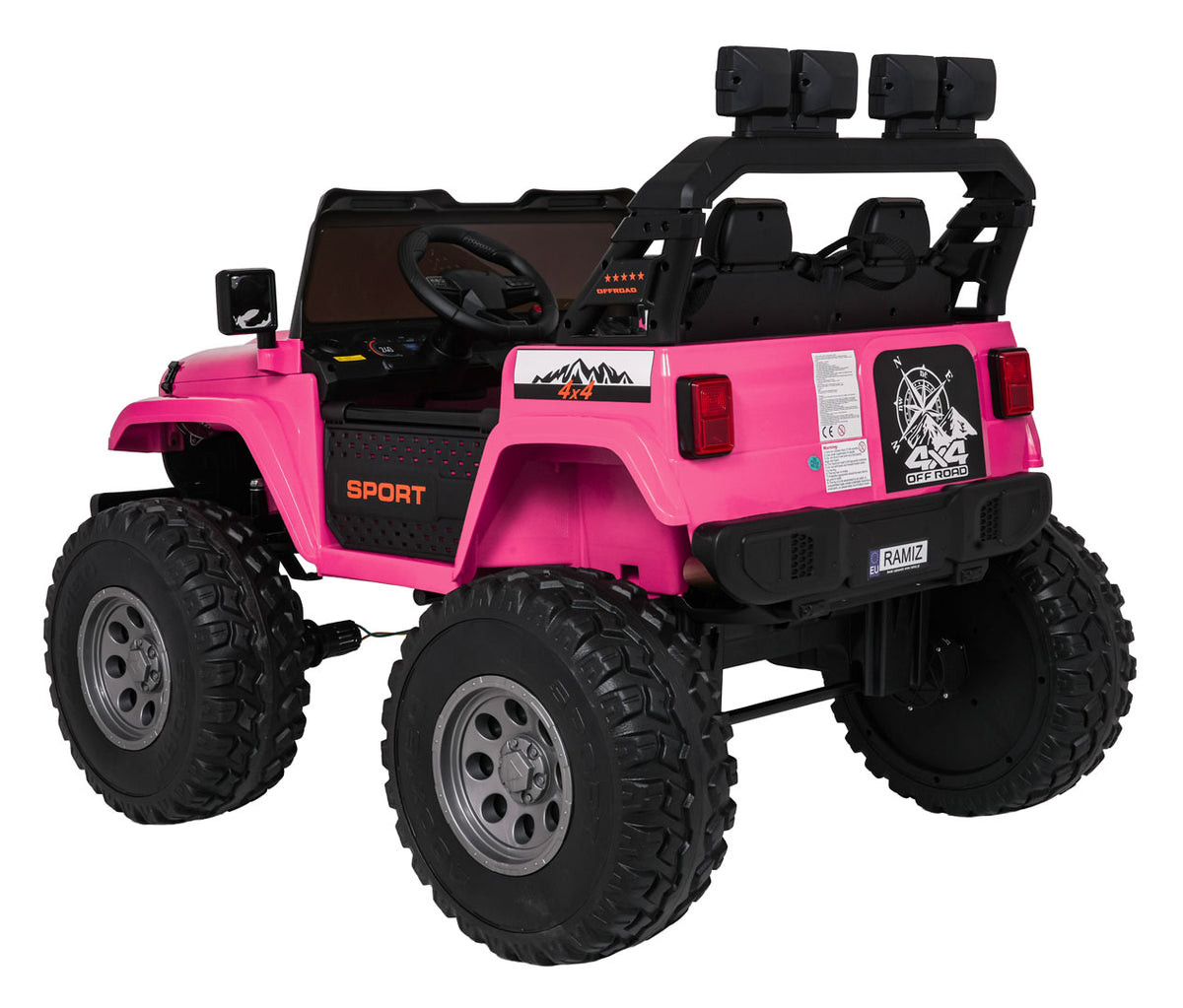 Elektrické autíčko Extreme Sport 4x4 Variable Size ružová
