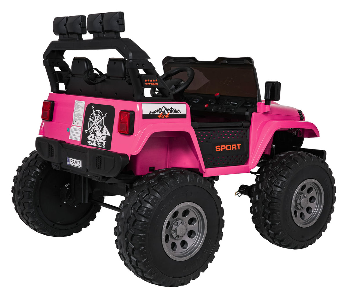 Elektrické autíčko Extreme Sport 4x4 Variable Size ružová