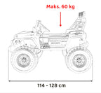 Elektrické autíčko Extreme Sport Variable Size 4x4 biela