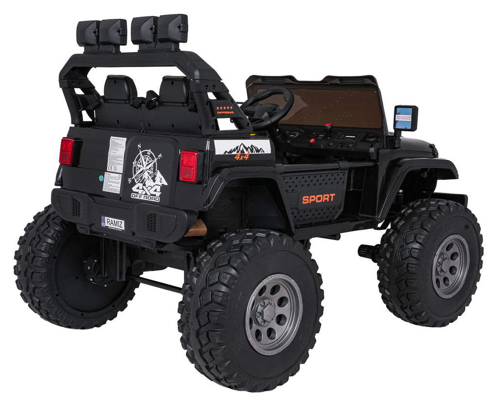 Elektrické autíčko Extreme Sport 4x4 Variable Size čierna