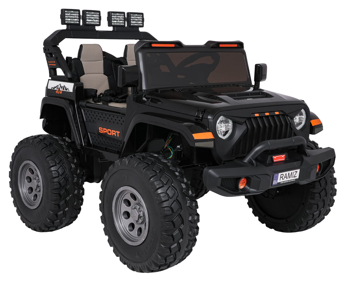 Elektrické autíčko Extreme Sport 4x4 Variable Size čierna