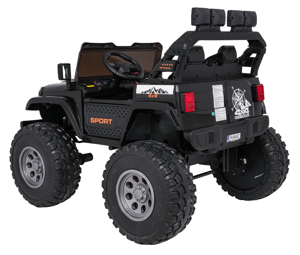 Elektrické autíčko Extreme Sport 4x4 Variable Size čierna