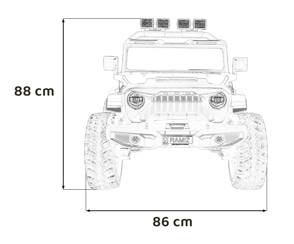 Elektrické autíčko Extreme Sport 4x4 Variable Size čierna