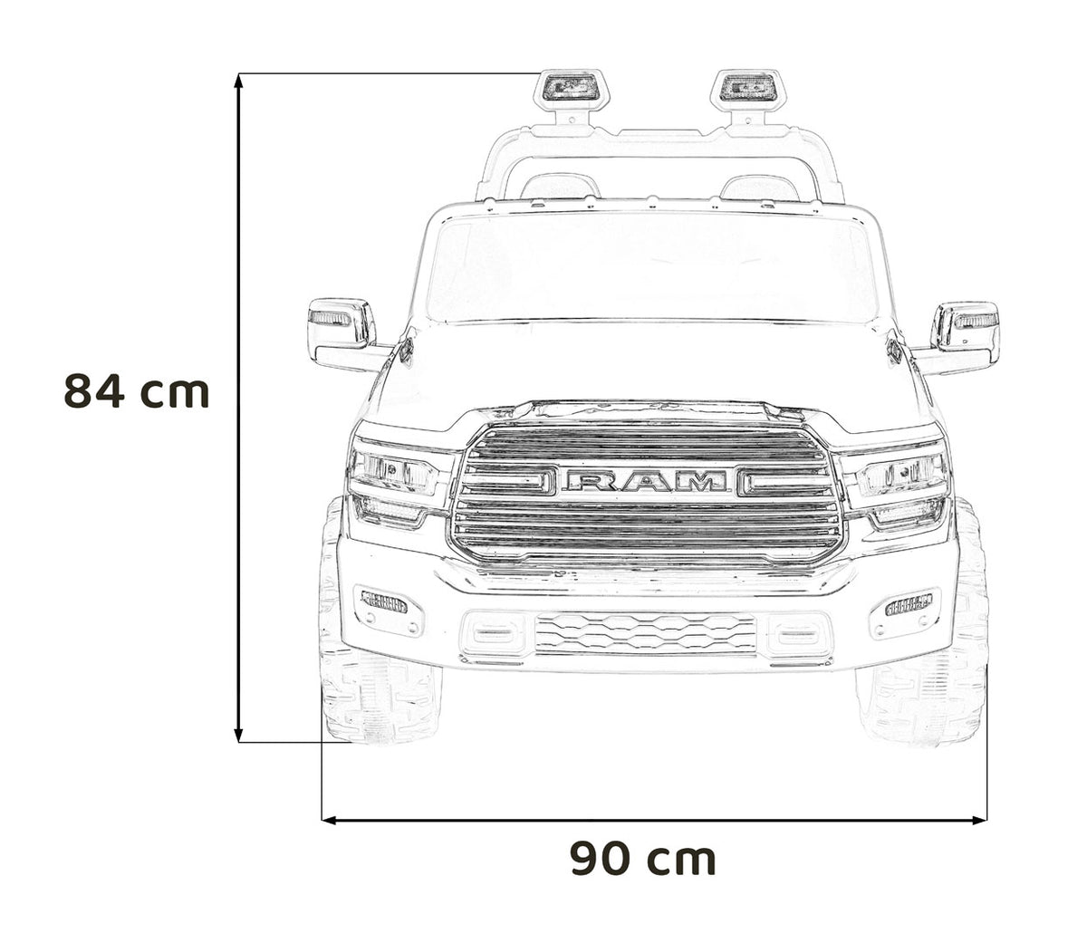 RAM 3500 White Vehicle