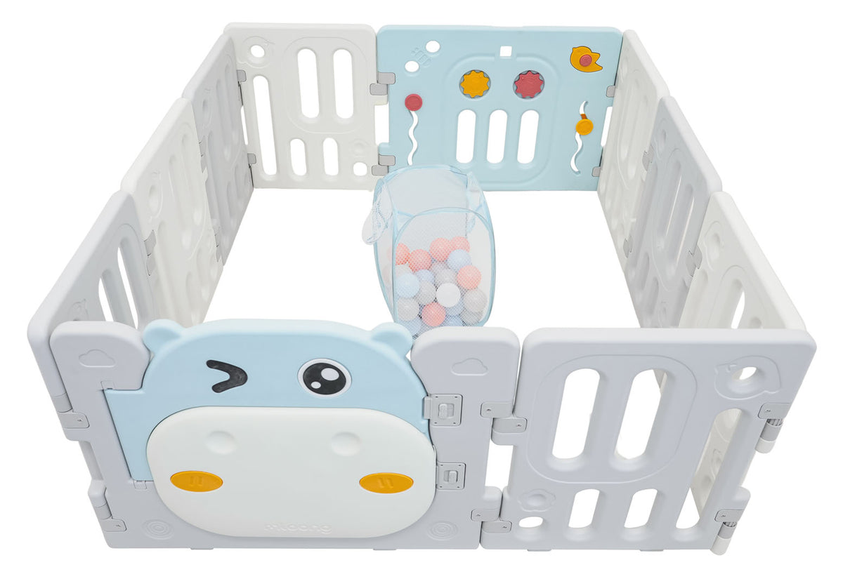 Hippo Modular Fence/Playpen Blue