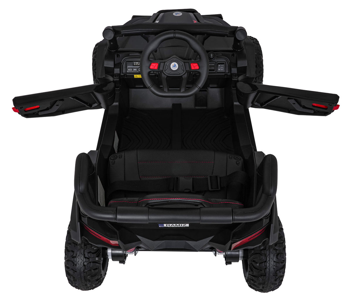 Elektrická buggy Madman UTV-MX 4 × 35 W – čierna