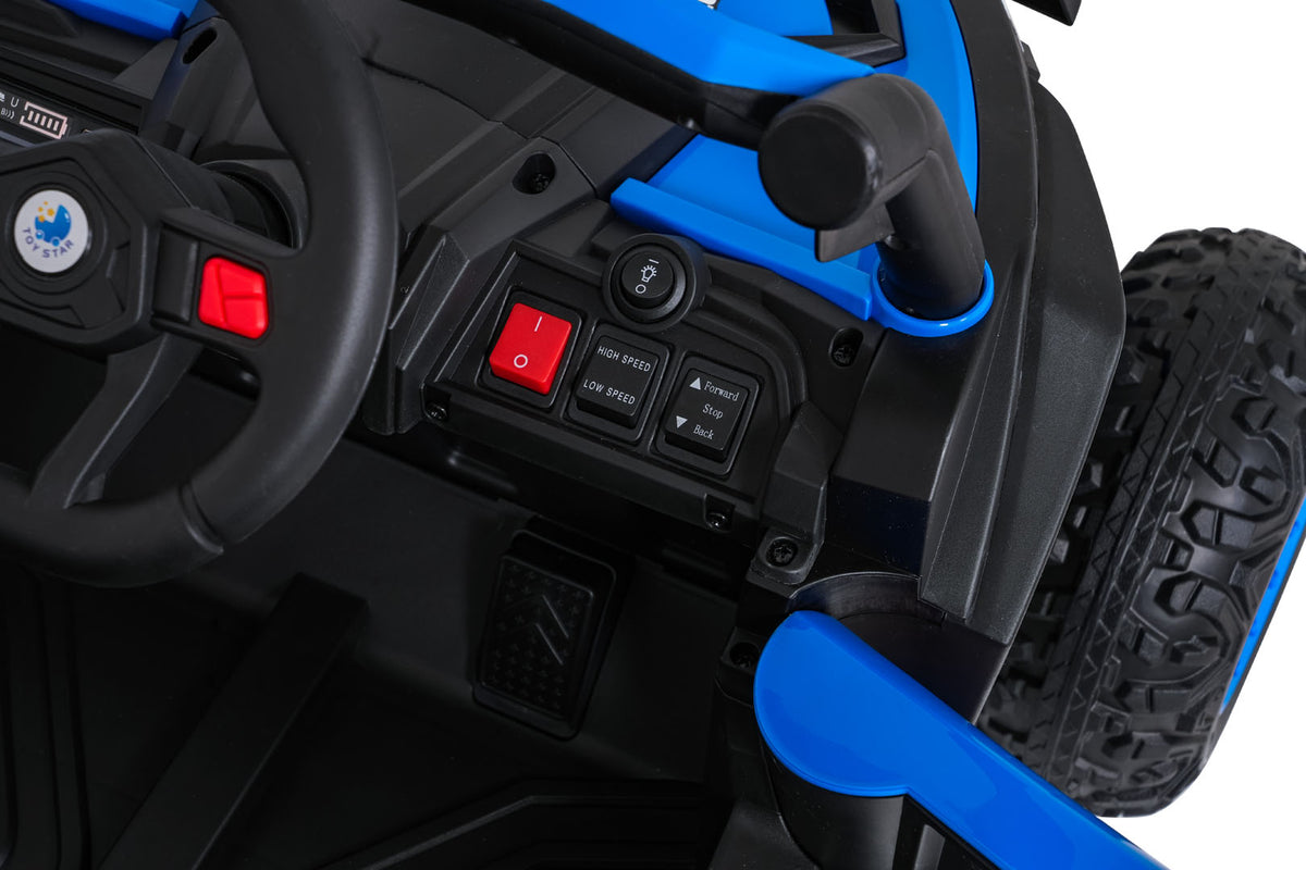 Elektrická buggy Madman UTV-MX 4 × 35 W – modrá