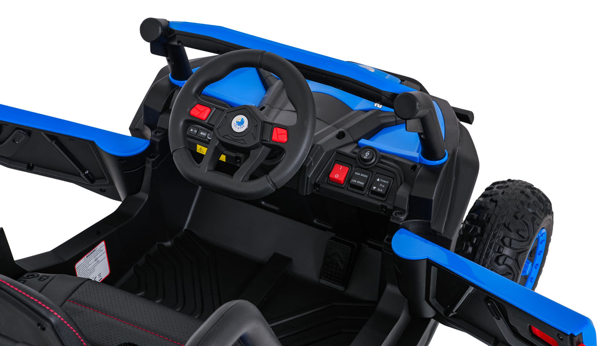 Elektrická buggy Madman UTV-MX 4 × 35 W – modrá
