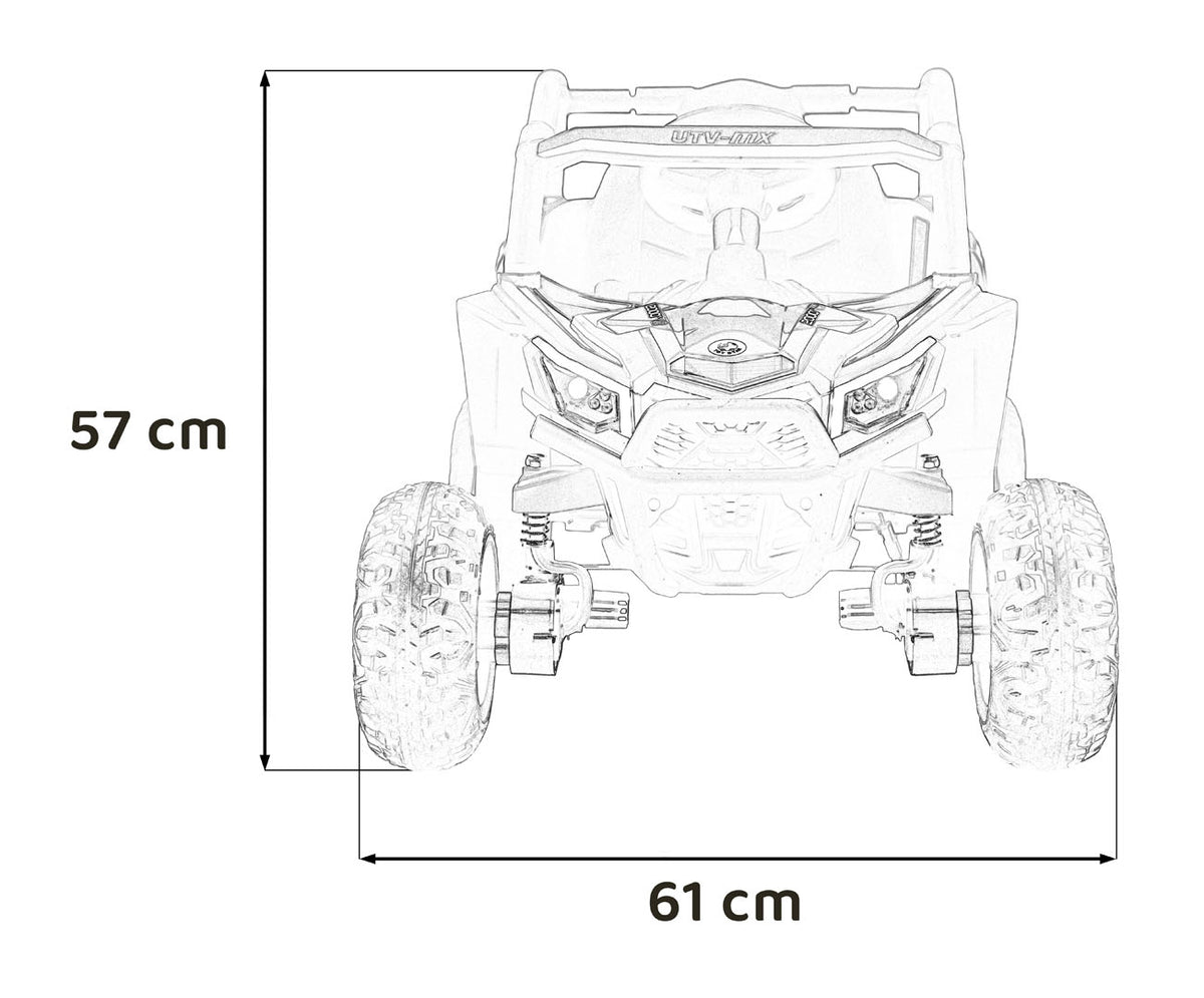 Elektrická buggy Madman UTV-MX 4 × 35 W – modrá