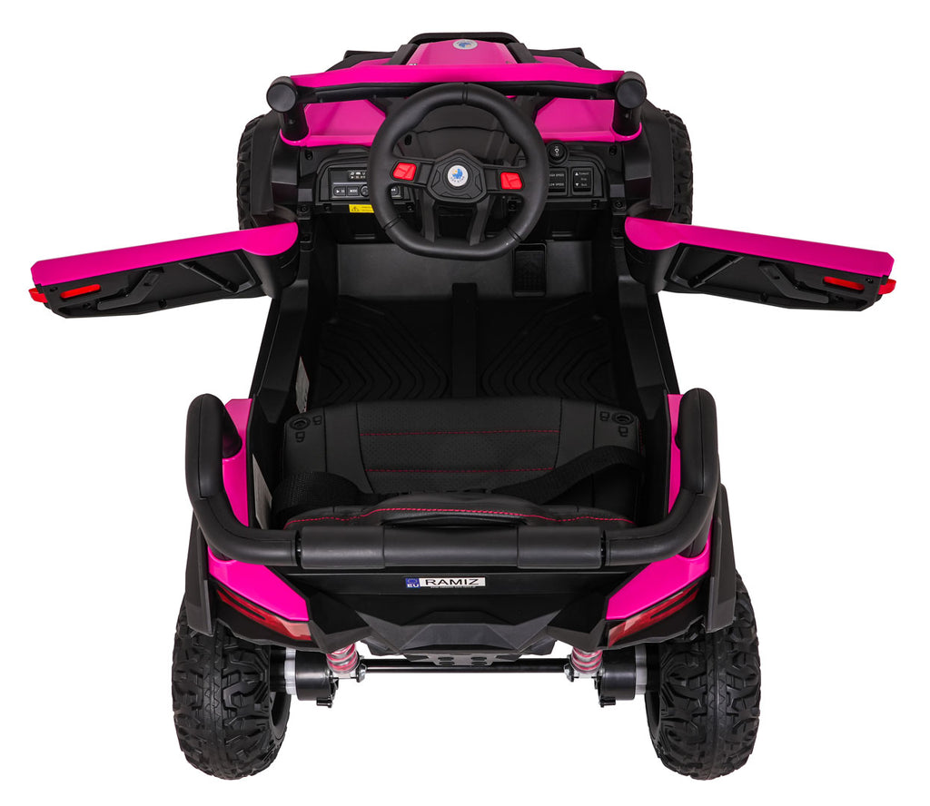 Elektrická buggy Madman UTV-MX 4 × 35 W – ružová