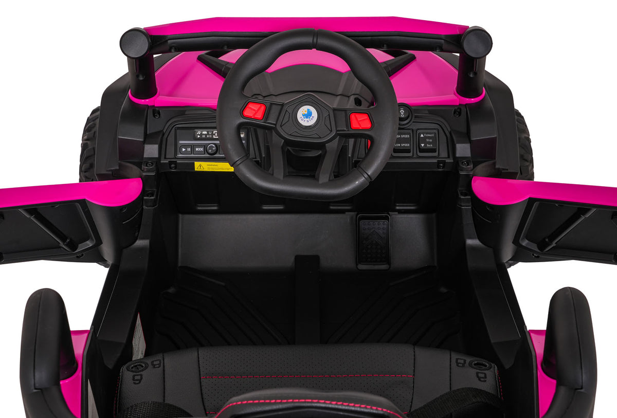 Elektrická buggy Madman UTV-MX 4 × 35 W – ružová