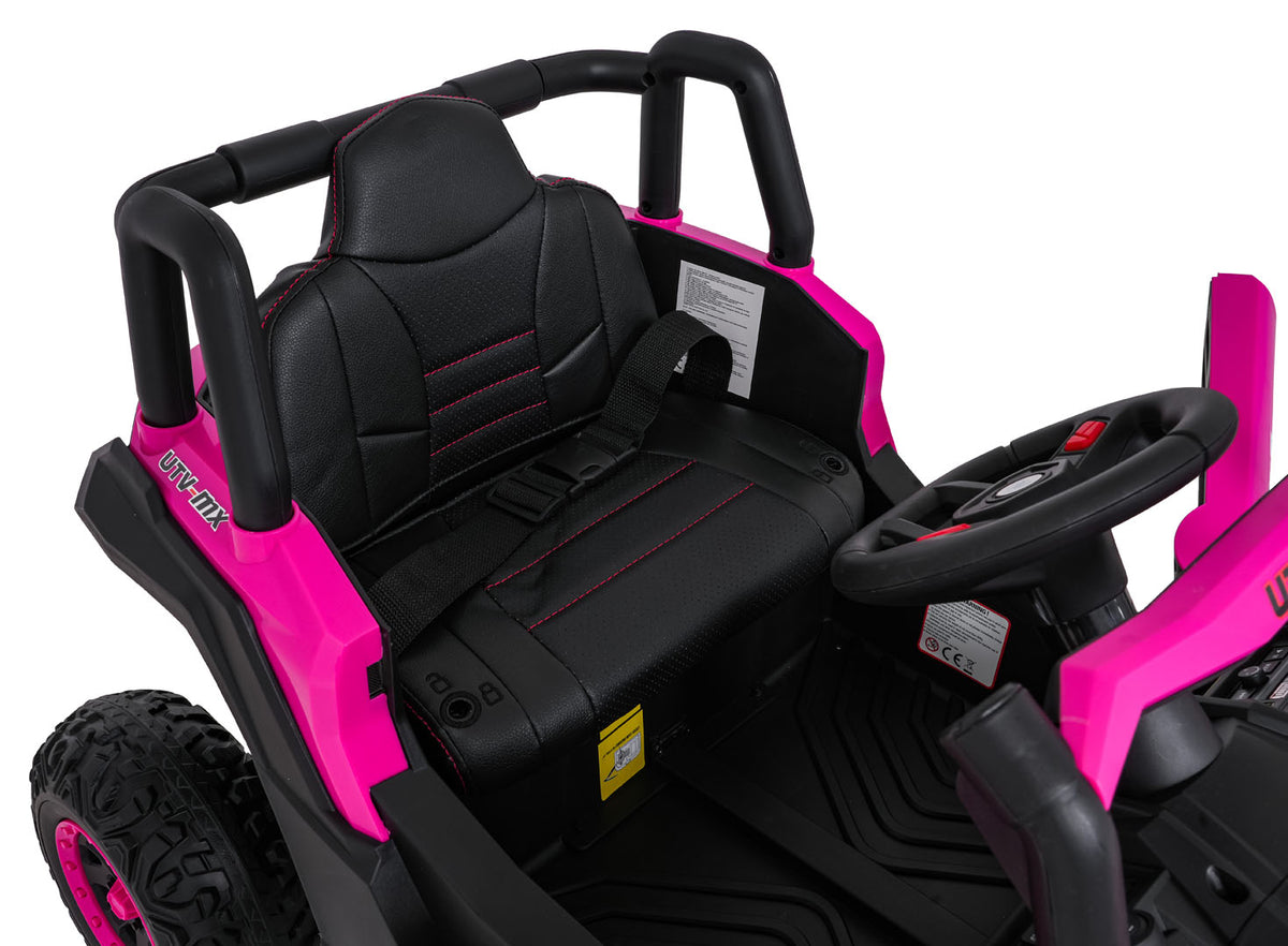 Elektrická buggy Madman UTV-MX 4 × 35 W – ružová