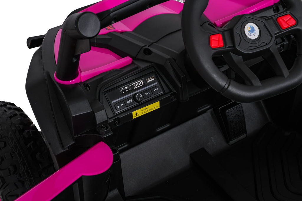 Elektrická buggy Madman UTV-MX 4 × 35 W – ružová