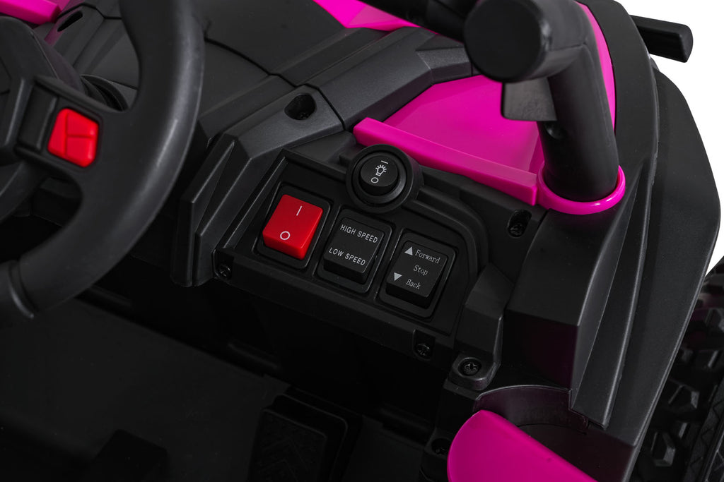 Elektrická buggy Madman UTV-MX 4 × 35 W – ružová