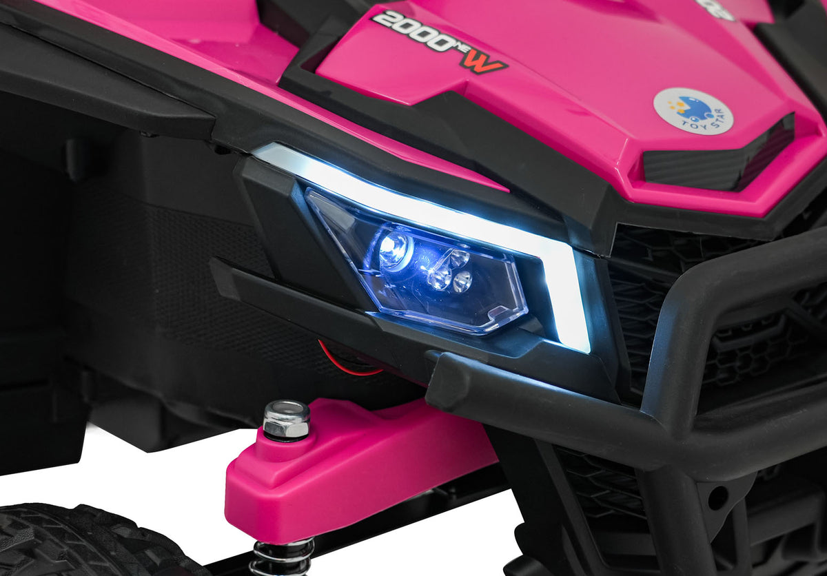 Elektrická buggy Madman UTV-MX 4 × 35 W – ružová