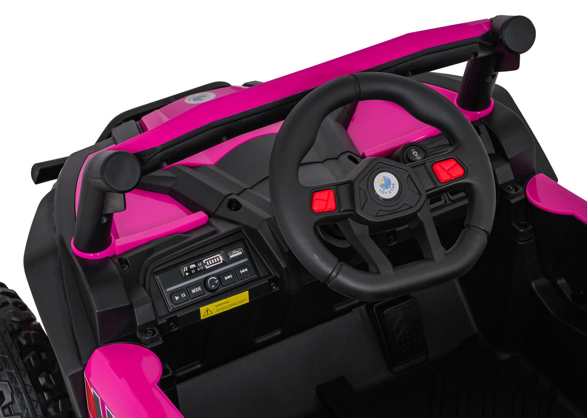 Elektrická buggy Madman UTV-MX 4 × 35 W – ružová