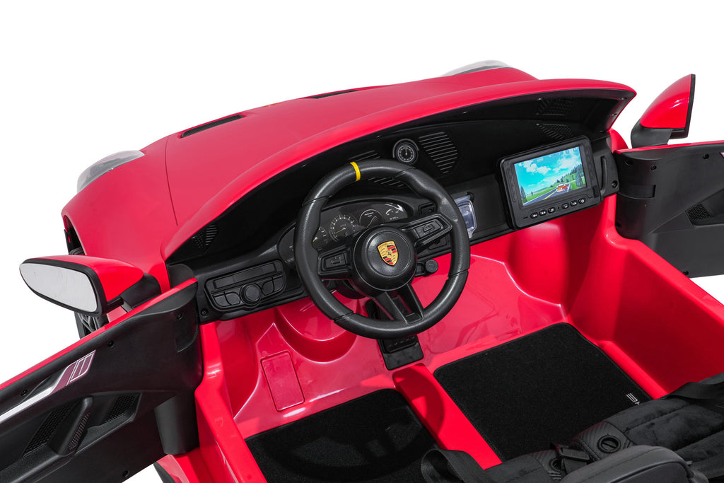Elektrické autíčko Porsche 911 GT 3 červená MP4