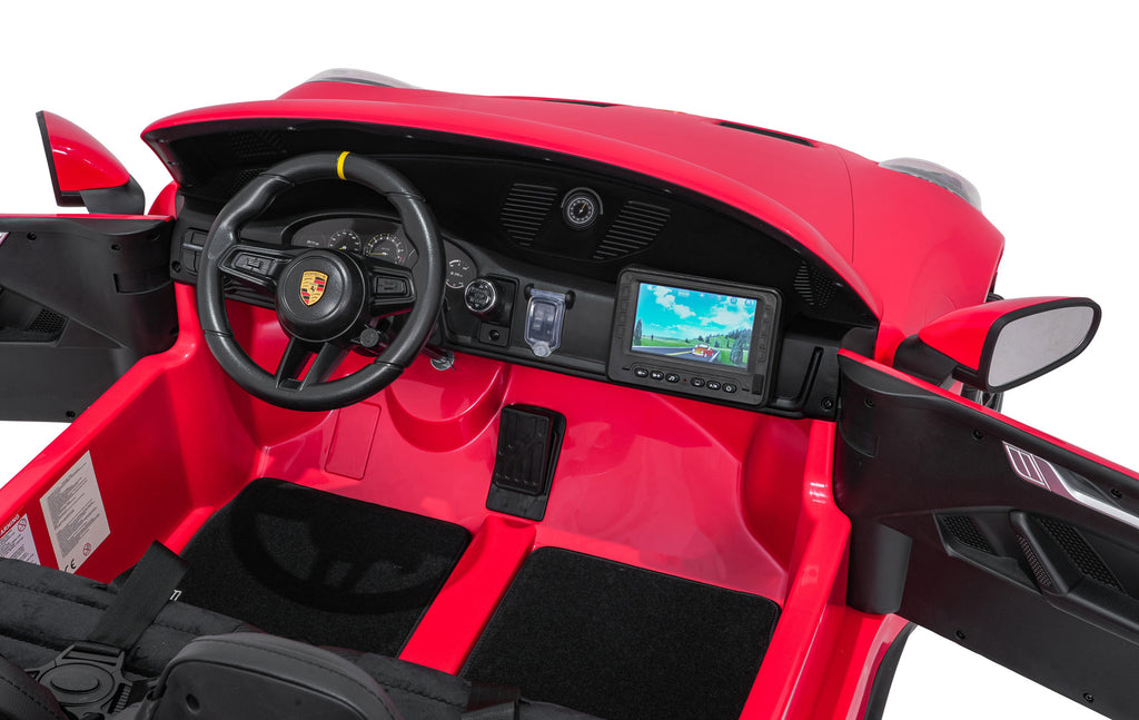 Elektrické autíčko Porsche 911 GT 3 červená MP4